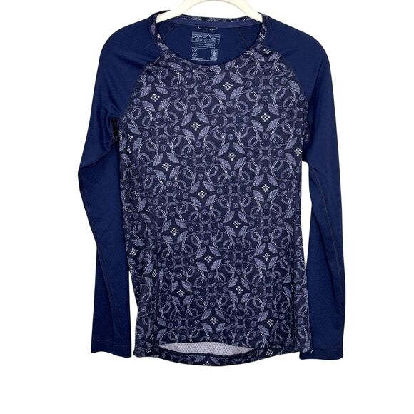 Patagonia Tops - Patagonia Capilene Midweight Shirt Womens Small Blue Long Sleeve Baselayer